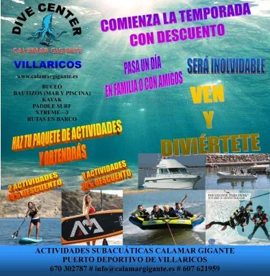 Buceo Calamar Gigante